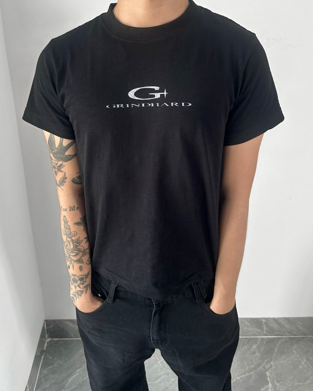 GRINDHARD LOGO SLUB TEE