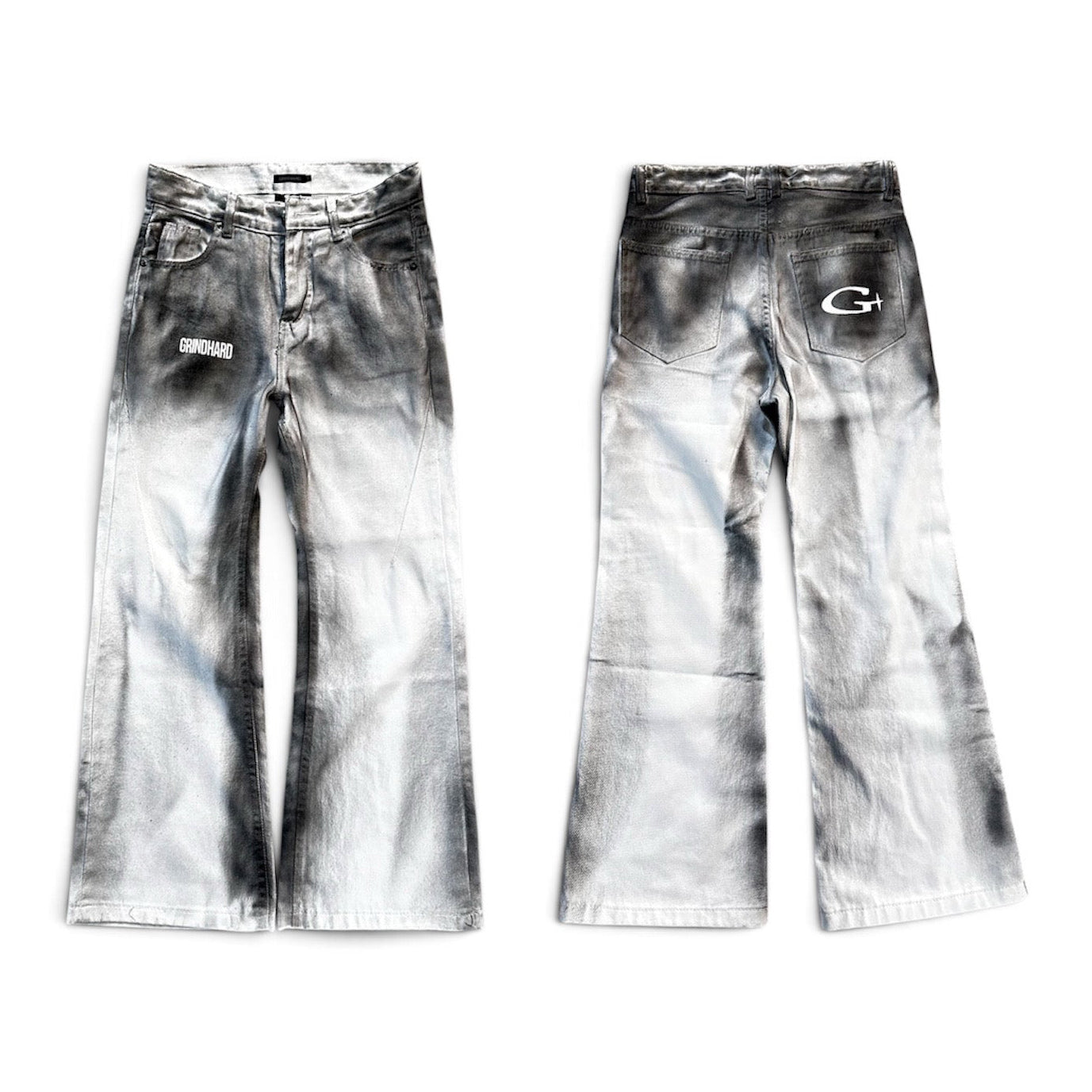 GRHD SMOKE WASH FLARE DENIM