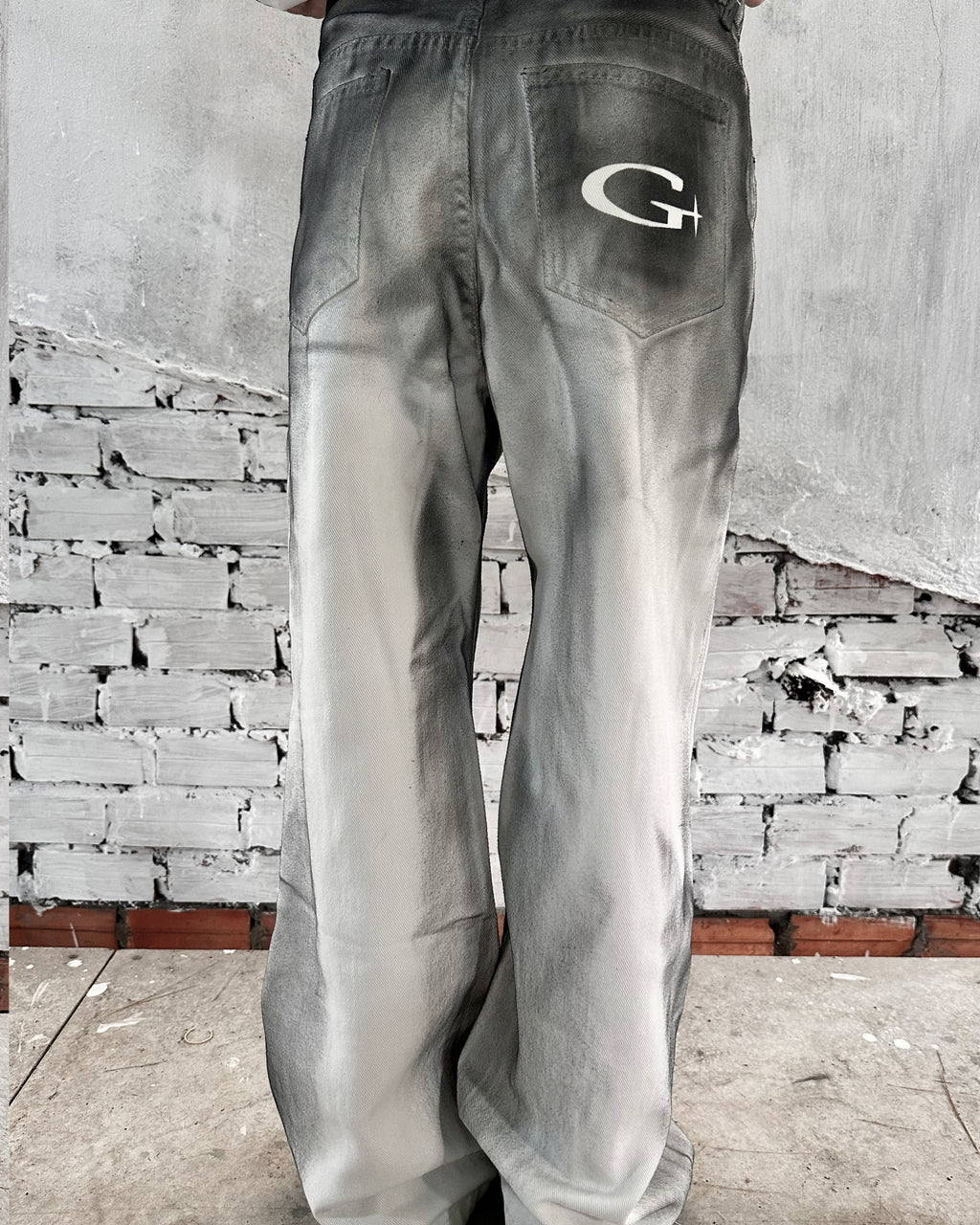 GRHD SMOKE WASH FLARE DENIM